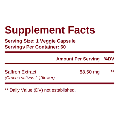 Orchid Pure Saffron Extract Capsules